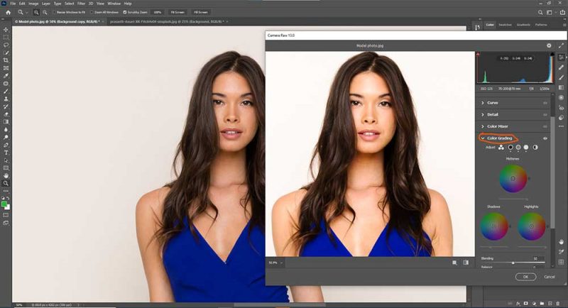 Color Grading in photoshop