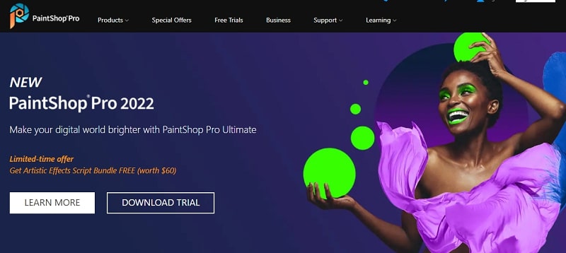 PaintShop Pro - Mostly suitable for beginners